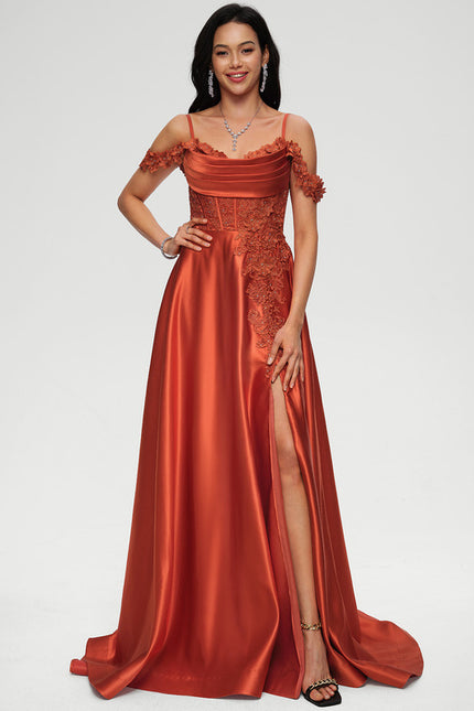 Robe de Soirée Éclat Cuivré