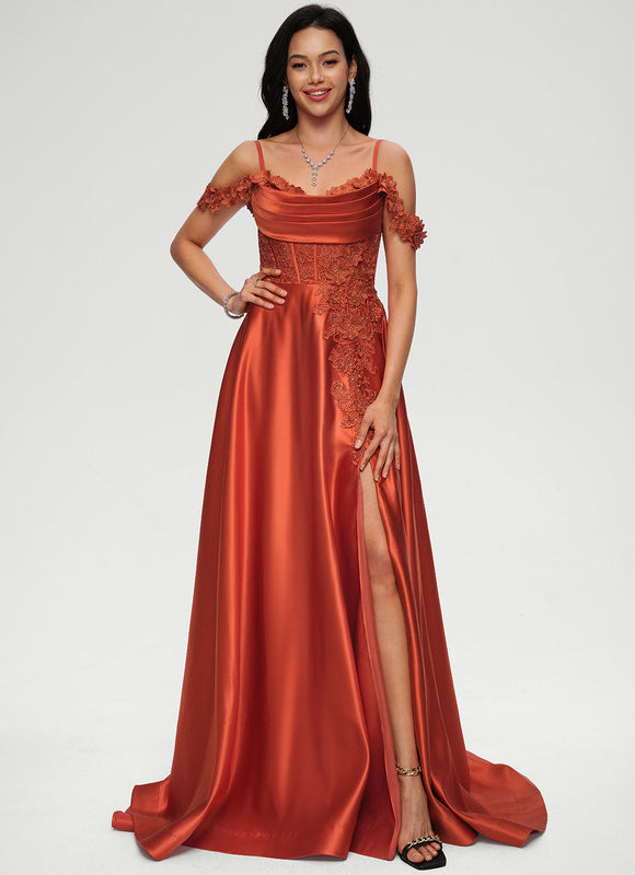Robe de Soirée Éclat Cuivré