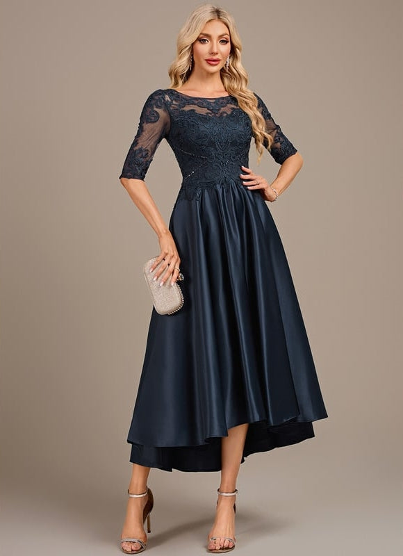 Robe de Soirée Marine Raffinée - gallery 4