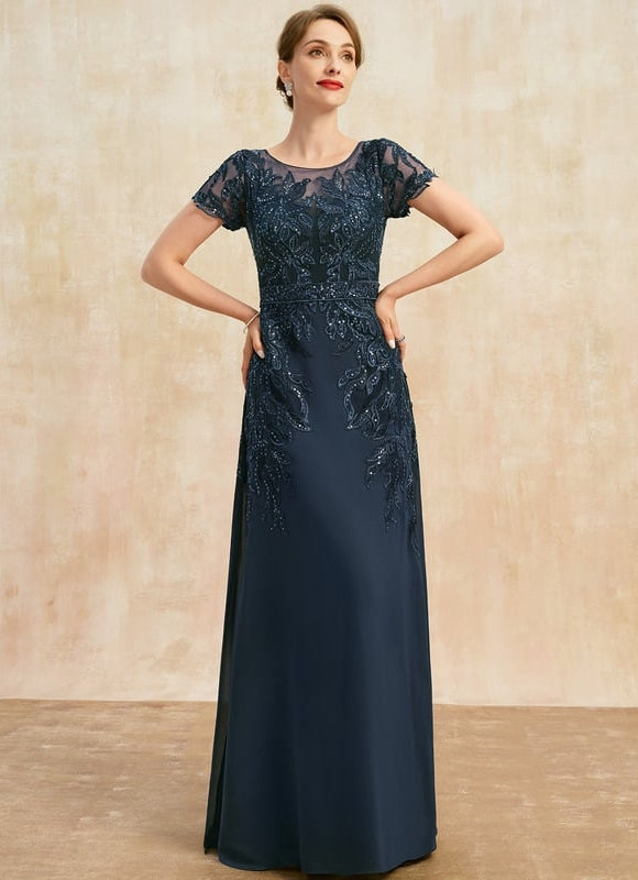 Robe de Soirée Élégance Marine Cristalline - gallery 4