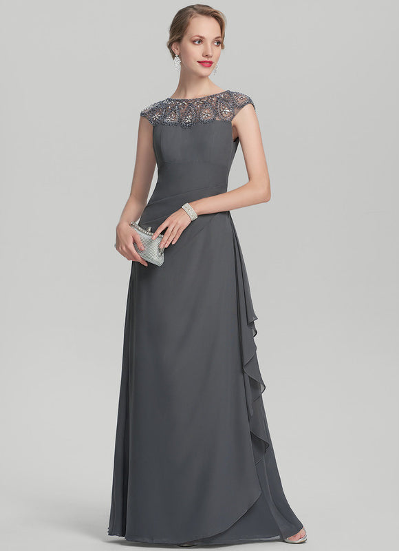 Robe de Soirée Charme Grise - gallery 1