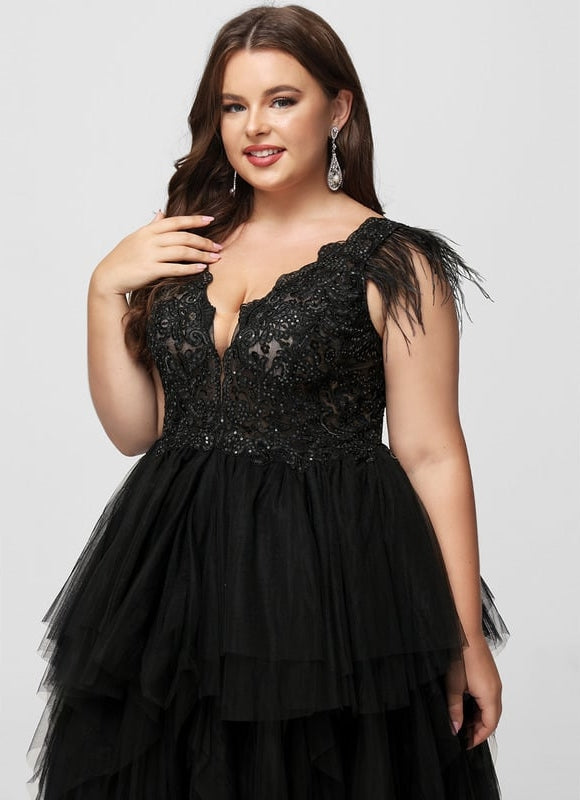 Robe De Soirée Plume Longue - gallery 8