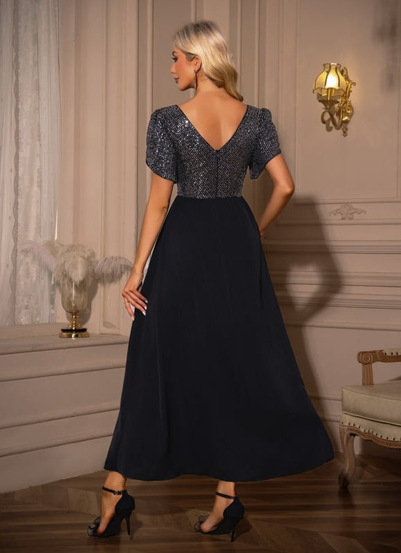 Robe de Soirée Maxi Pailletée - gallery 1
