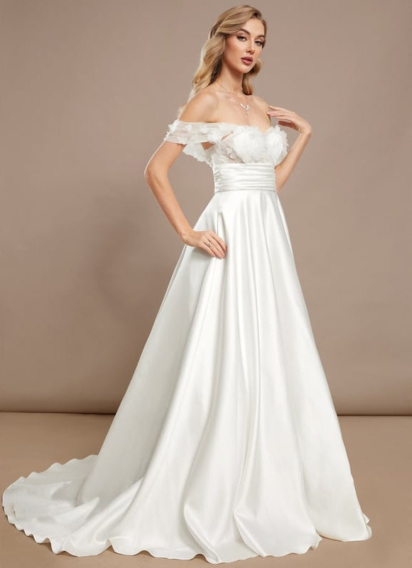 Robe De Soirée Bustier Blanche - gallery 2