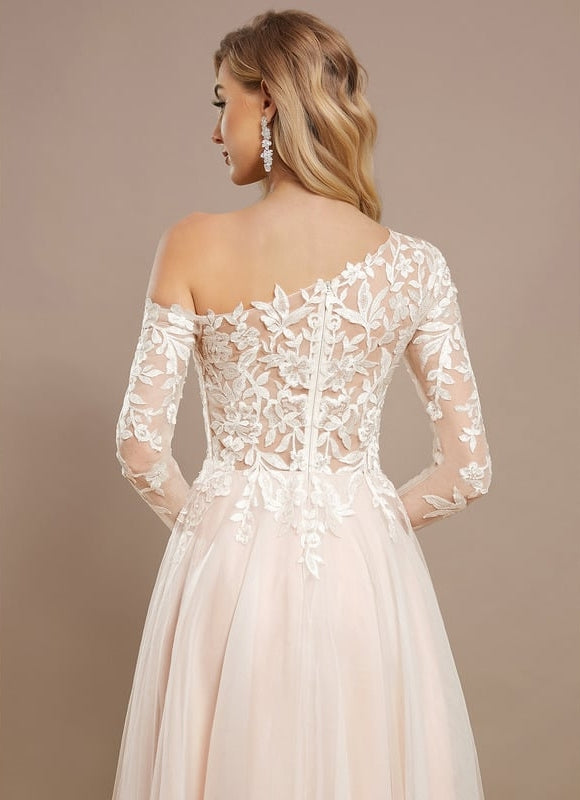 Robe de Soirée Évanescente Rose - gallery 5
