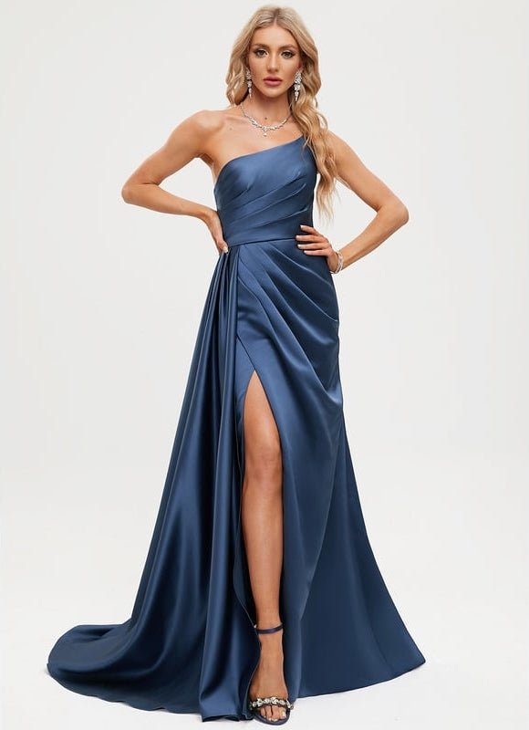 Robe de Soirée Satin Sereine - gallery 1