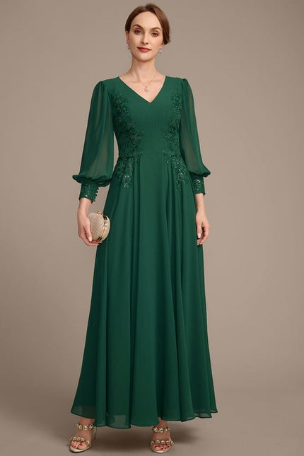 Robe de Soirée Éclat Feuille