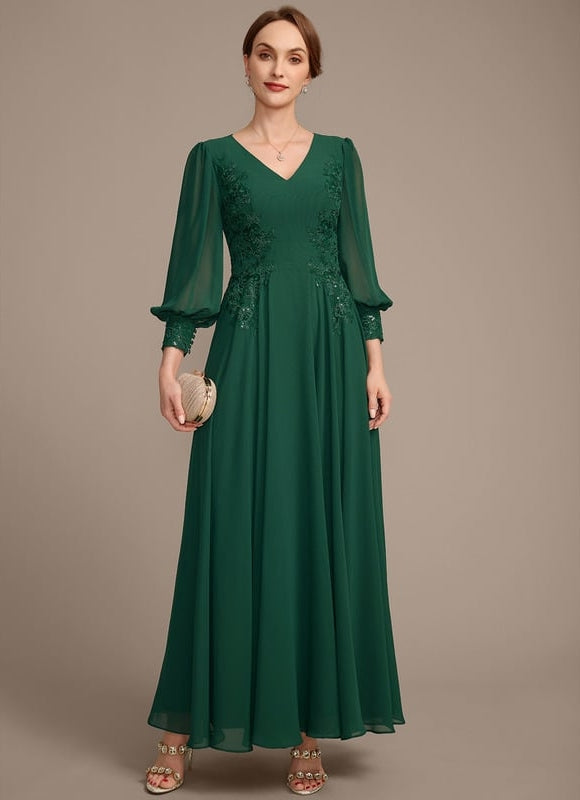 Robe de Soirée Éclat Feuille