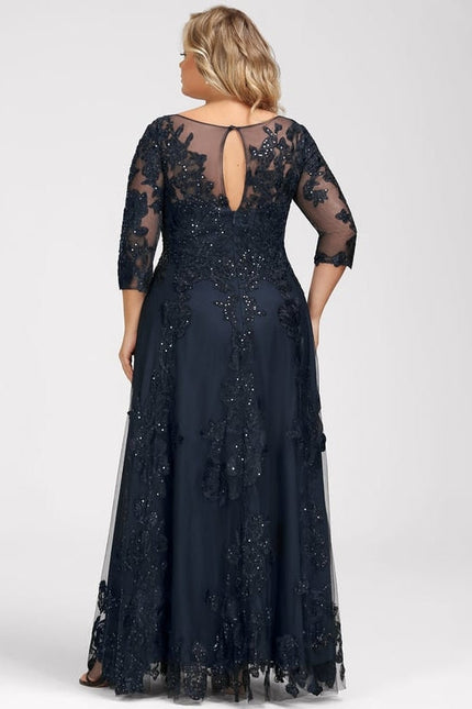 Robe de Soirée Marine Étoilée - gallery 8