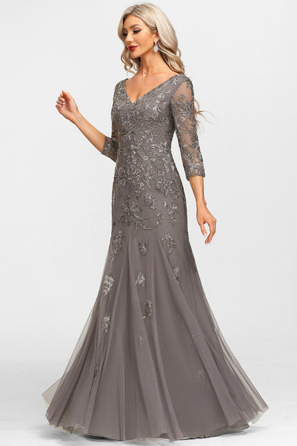 Robe de Soirée Argentée Lumineuse - gallery 4
