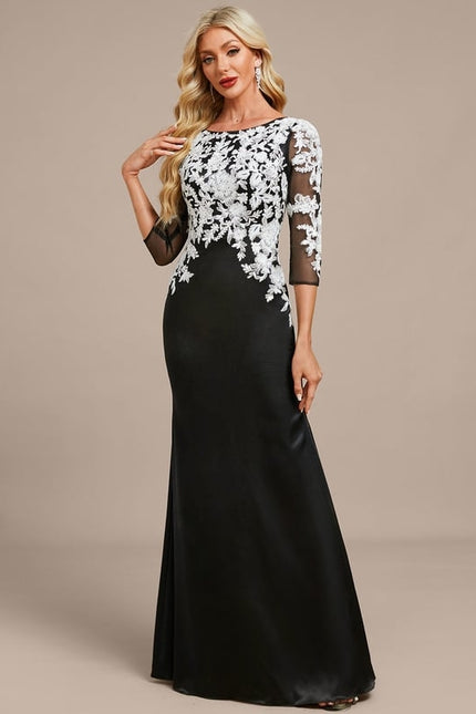Robe De Soirée Col Bateau - gallery 3