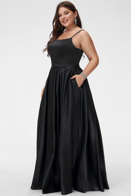 Robe de Soirée Satin Vert Pâle - gallery 7