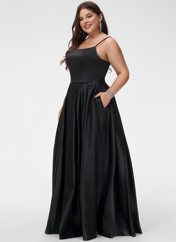 Robe de Soirée Satin Vert Pâle - gallery 7
