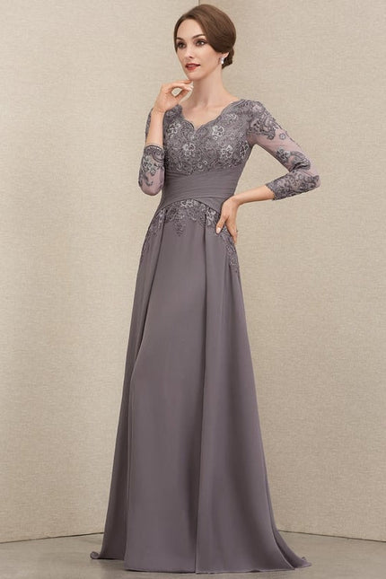 Robe de Soirée Gris Sophistiqué - gallery 2