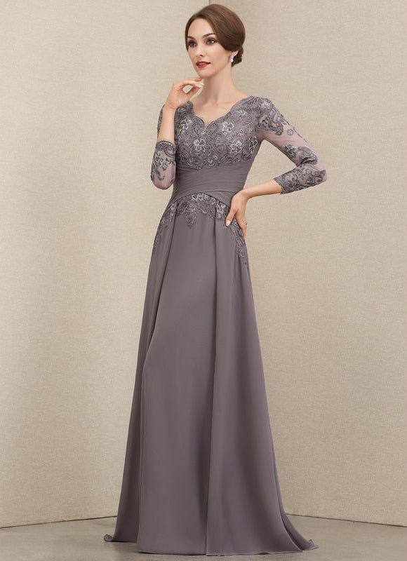 Robe de Soirée Gris Sophistiqué - gallery 2