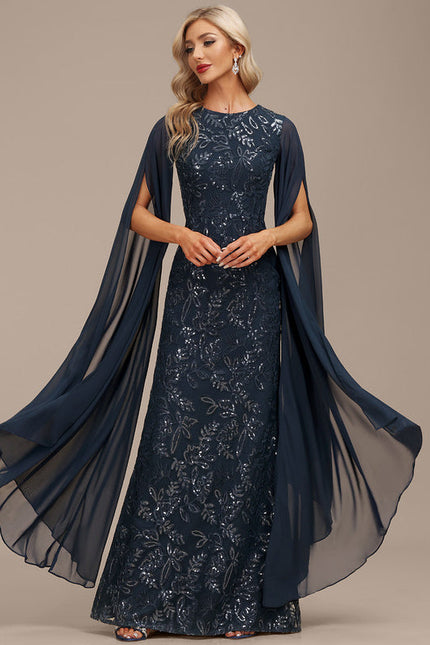 Robe de Soirée Satin Sombre - gallery 3