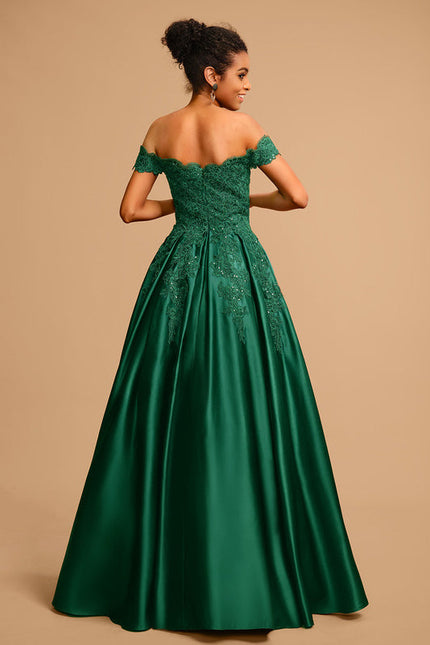 Robe de Soirée Royale Satinée - gallery 3