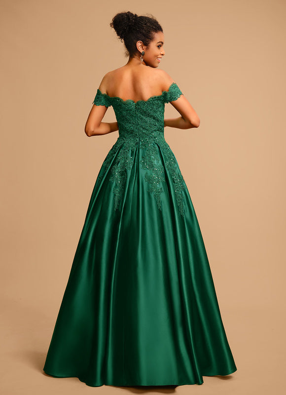 Robe de Soirée Royale Satinée - gallery 3