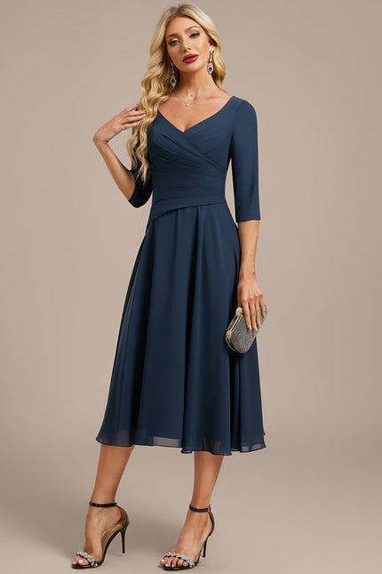 Robe De Soirée Grande Taille Mousseline - gallery 3