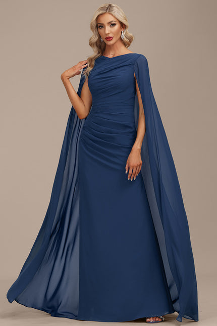 Robe de Soirée Fluide Marine - gallery 6