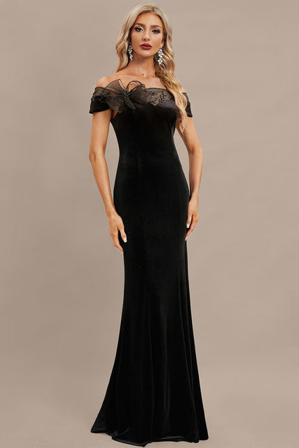 Robe De Soirée Fourreau Noir - gallery 3