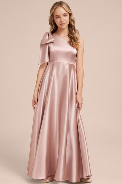 Robe de Soirée Asymétrique Satinée - gallery 6