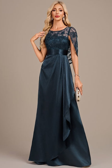 Robe De Soirée Col Rond