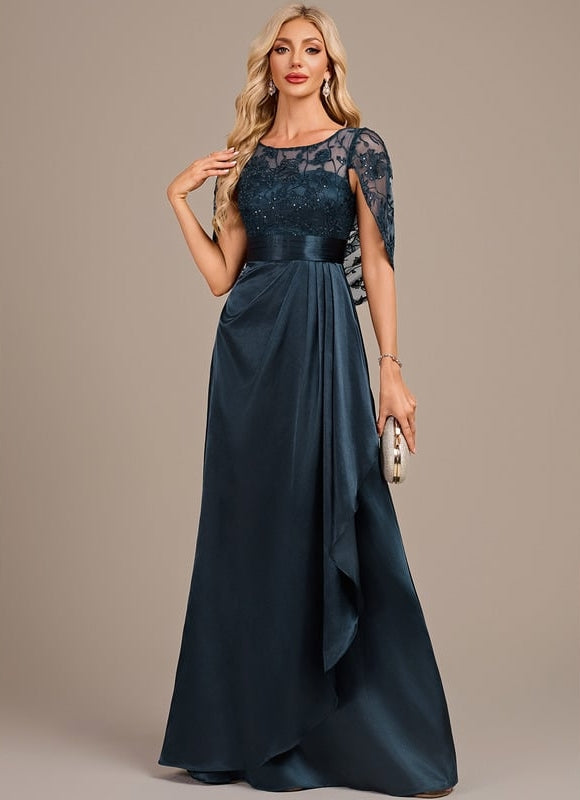 Robe De Soirée Col Rond