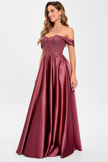 Robe de Soirée Rubis Flottante - gallery 1