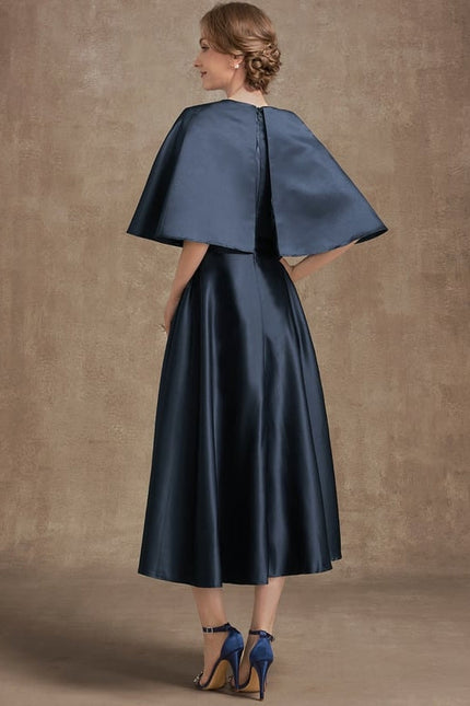 Robe de Soirée Nuit Étoilée Satin - gallery 6