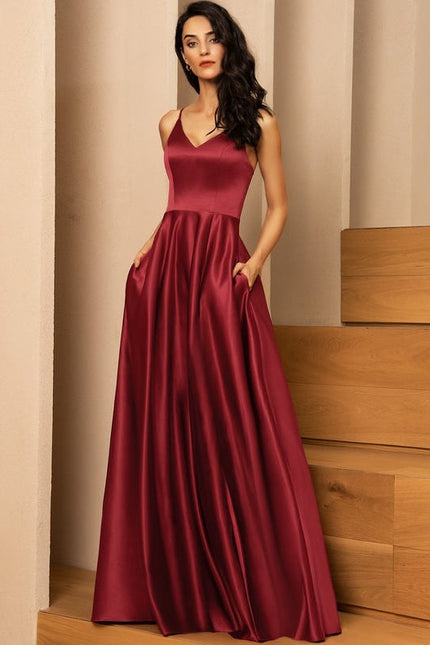 Robe de Soirée Satinée Royale - gallery 1